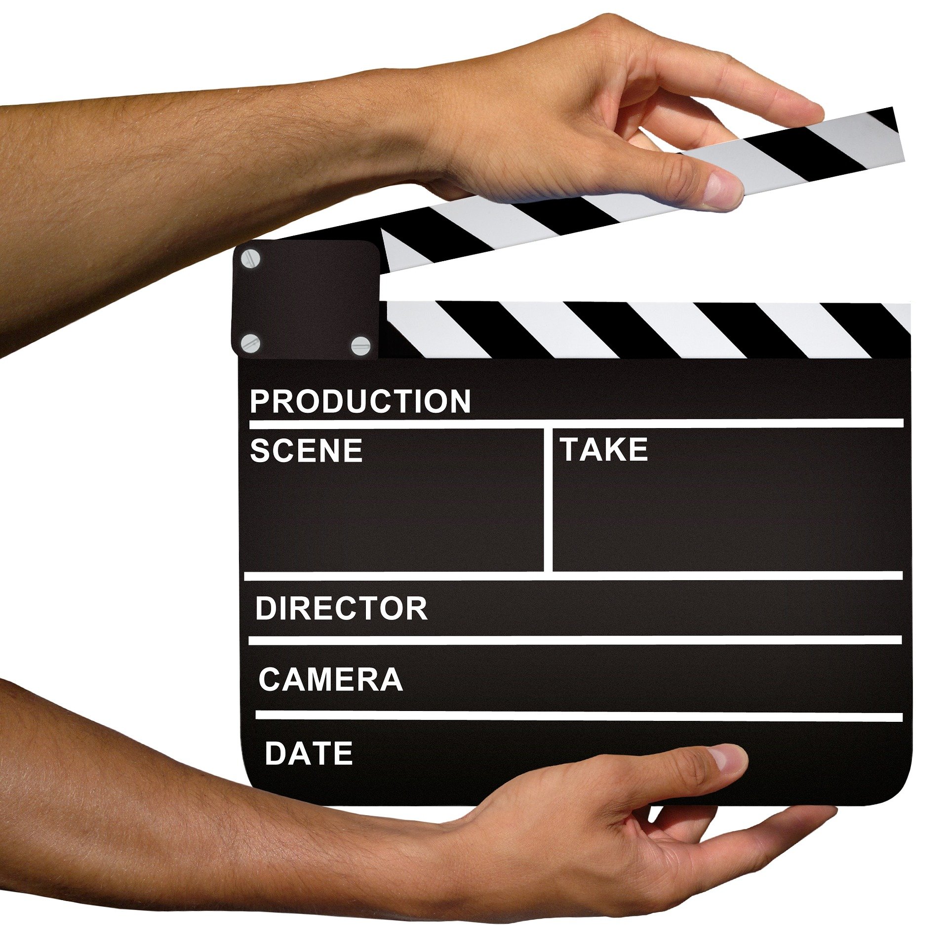 A movie clapper